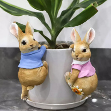 Cute Bunny Figurines: New Arrival Garden Easter Rabbit Ornaments