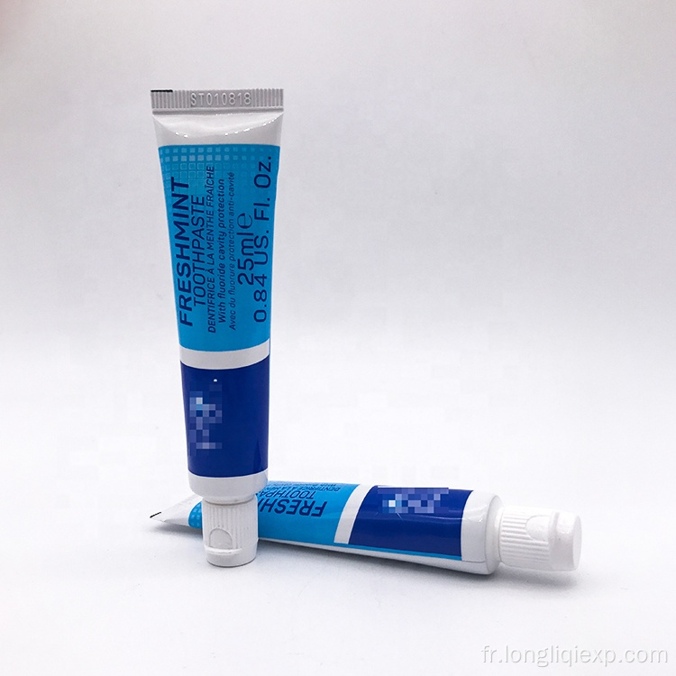 25 ml de dentifrice haleine fraîche à la menthe avec cavité fluorée