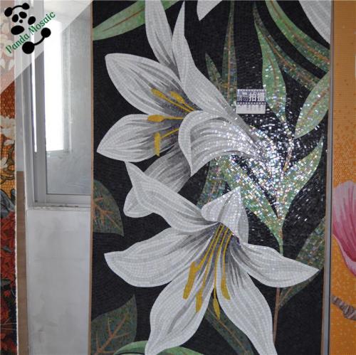 MB SMM05 flower pattern wall tiles mosaic art supplies glass mosaic wall art murals