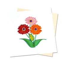 Quilling Handmade Paper Flower Card