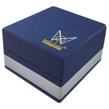 luxury cardboard navy blue jewelery gift packing box