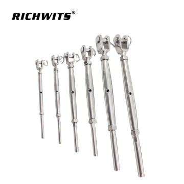 Rigging hardware marine jaw and jaw turnbuckle and turnbuckle SS 316 closed body turnbuckle