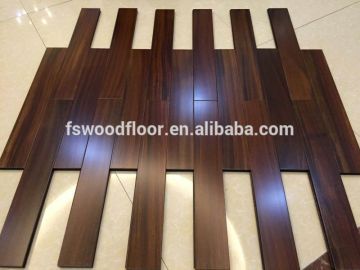 high density okan (iroko) hardwood flooring