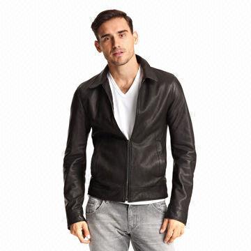 Men's leather jacket, lamb nappa