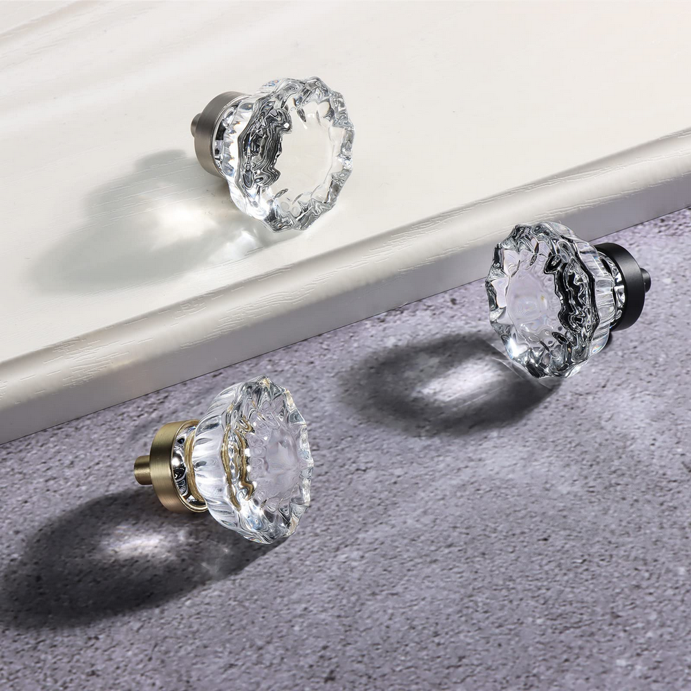 Crystal Glass Cabinet Knobs