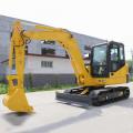 6 ton steel crawler excavator with cab