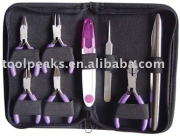 8 pieces jewelry making tool sets or jewelry pliers sets