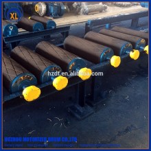 belt conveyor drum head pulley rubber coatted conveyor guide roller