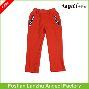 100% cotton cotton fleece pants for kids