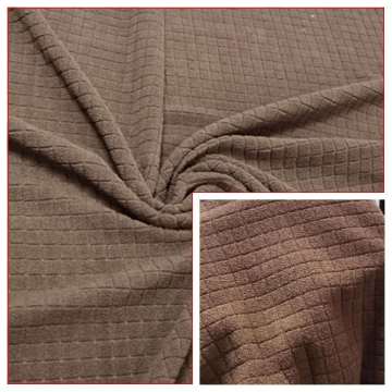 100% Polyester Polar Fleece with Laminated Check