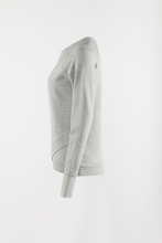 Grey knitting athletic pullover