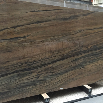 Shangrila Brown Wood Granite Slabs