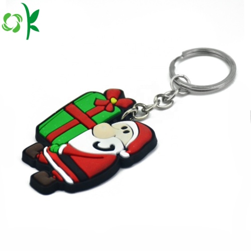 New Decoration Fashion Christmas PVC Keychain