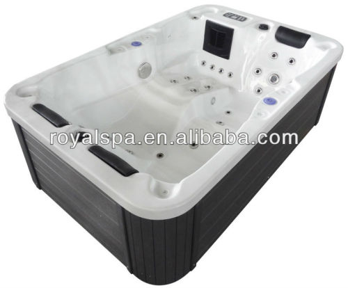 2014 New Designs Pop-up TV 3 person show bath combo hot tub Outdoor SPA