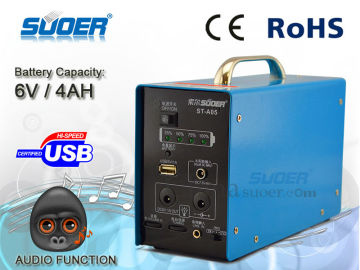 Suoer Power System 6V 4AH Solar Power Generator Multi-functional Solar Power Supply