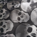 polyester fabric skull print fabric satin fabric