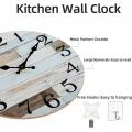 10 Inch Silent Non Ticking Wooden Wall Clocks