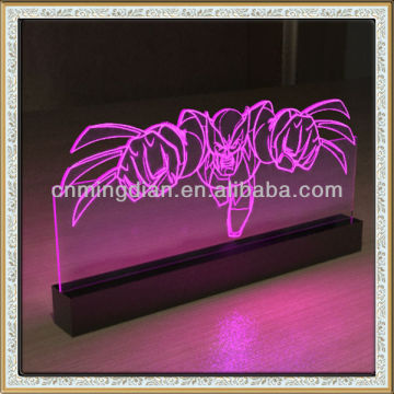 acrylic RBG sign display holder , acrylic led sign pop display stand