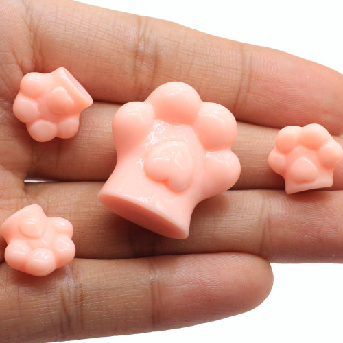 Mixed Size Cute Resin Pink Bear Claw für Mode Schlüsselanhänger Zubehör Haarspangen Halskette Dekorationen