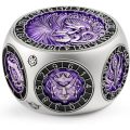 Dual D20 8-in-1 Spinner Metal Dice, Hexagonal Spinning D&D Monster Themed Dice Set for TTRPG Dungeons and Dragons,Dungeon Master