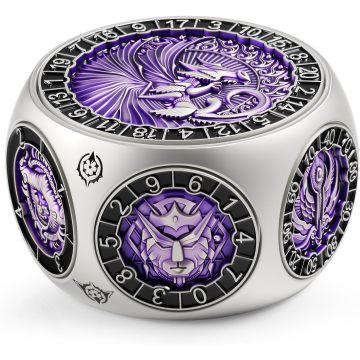 Dual D20 8-in-1 Spinner Metal Dice, Hexagonal Spinning D&D Monster Themed Dice Set for TTRPG Dungeons and Dragons,Dungeon Master