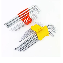 Set of DIN911 Hex Wrenches / Allen Hex Keys in Sizes 3mm, 4mm, 5mm, 6mm, 8mm, and 10mm