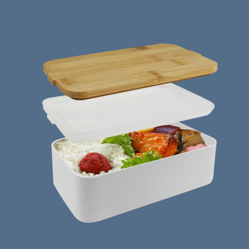 Single Layer Food Box With Bamboo Lid