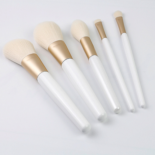 2021 Hot-Selling 5 pcs Good Quality Aluminum Ferrule makeup brush Kit Private Logo