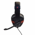 Casque de jeu filaire à LED avec microphone