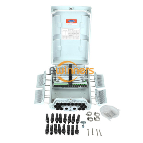 Caja de terminación de acceso de fibra exterior de 16 puertos