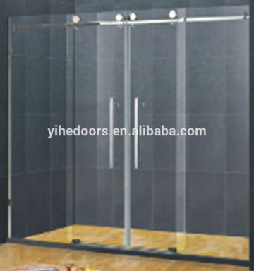 Complete raindrop glass shower door