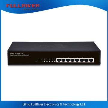 web smart poe Switch 8 port Switch 10/100Mbps