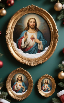 Christmas jesus christ statue