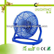 blue color 4 inch plastic ABS mini fan for promotion