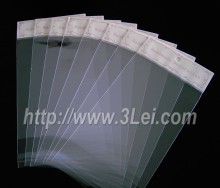 Header bag with euro hole, Resealed Bag, Self-adhesive bag