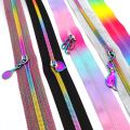 #5 Striped Nylon Custom Coil Nylon Zipper