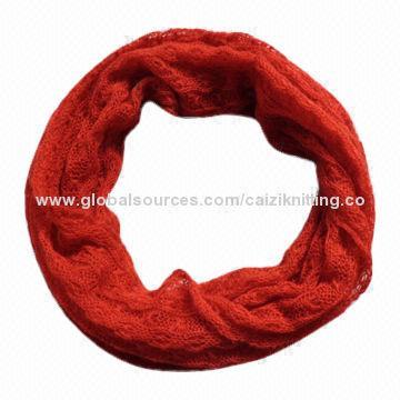 Knitted snood scarves for ladies