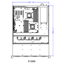 2U 6-bit rackmounted karaoke server chassis