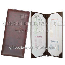 drink menu design, grey double menu cover