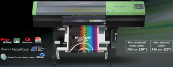 Roland Newest UV Inkjet LEC-330 printing and cutting