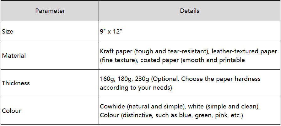 letter size envelope