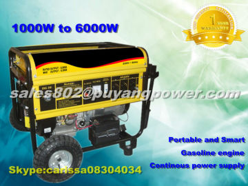 6kW smart open frame gasoline generator