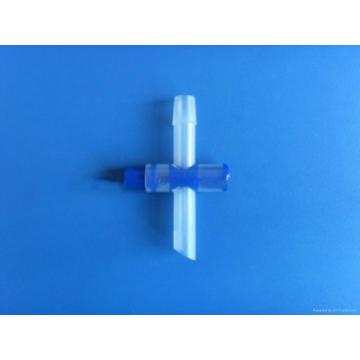 Medical T cross valve for urine bag used