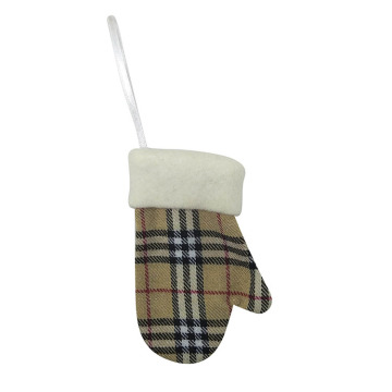 Christmas tree ornaments with glove shape