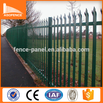 Galvanised or Powder Paint Security steel palisade fencing gate