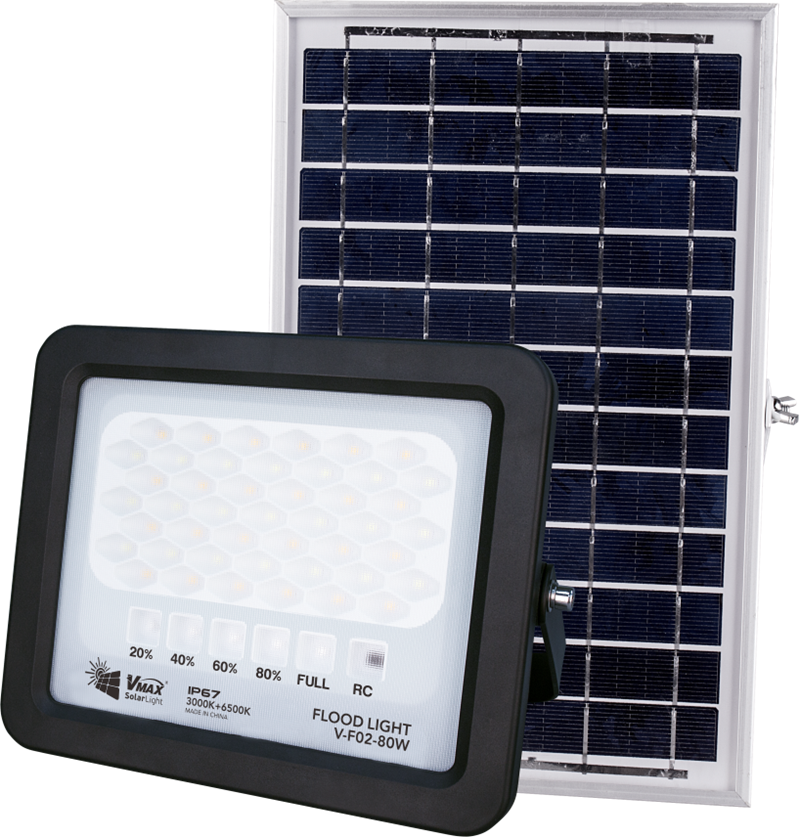 Warm White solar Floodlight with plastic shell