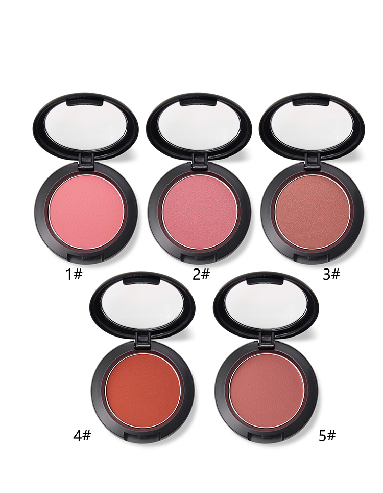 Long lasting powder 5color blush Custom logo Thin and delicate wholesale vegan private label cosmetic