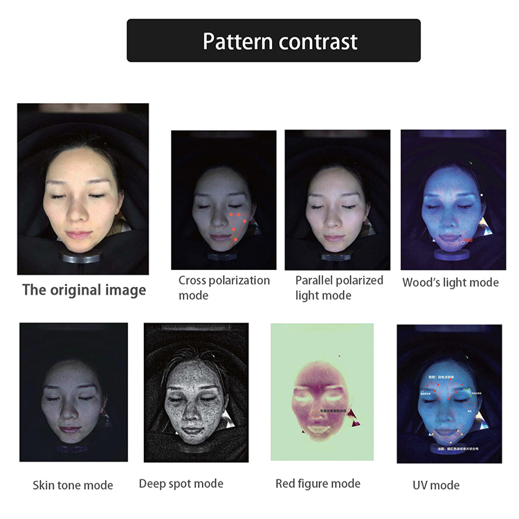 skin analyzer machine facial/skin analyser scanner home use skin analyze