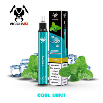 Vape descartável Vicious 1000 Puffs Cigarro eletrônico