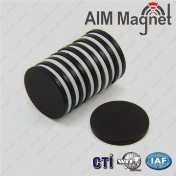 D14x3mm Plastics coating black Neodymium Magnet